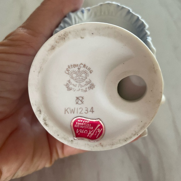 VTG LEFTON CHINA HAND PAINTED KW1234 BLOOMER GIRL - Picture 8 of 11